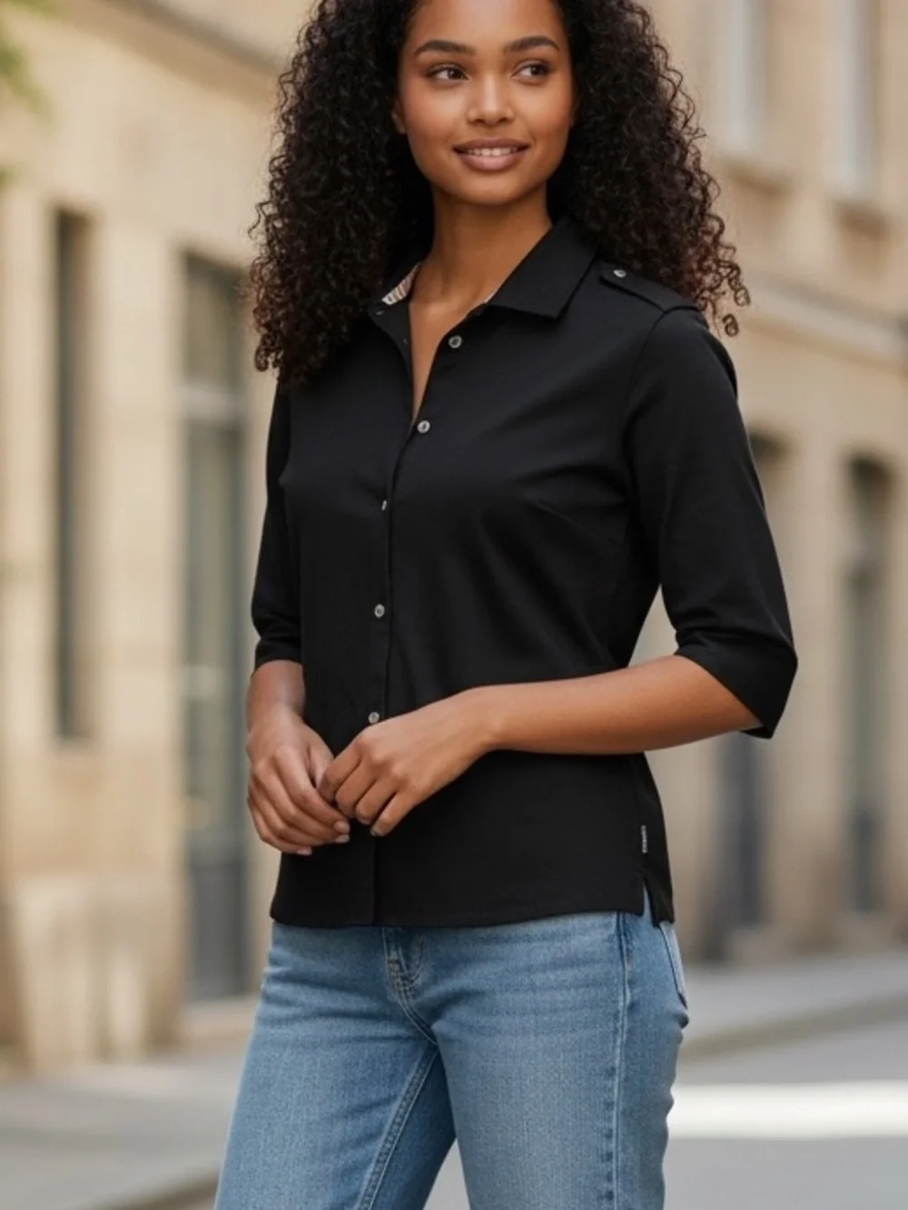 Burberry London Burberry Shirt Womens Black Burberry Women's